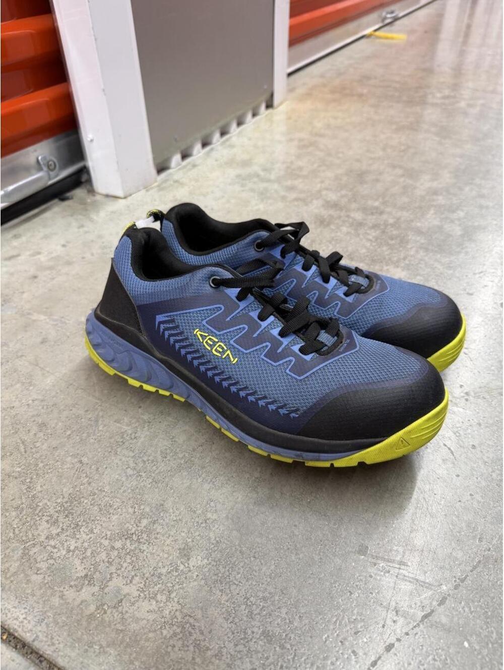 keen utility arvada blue and green work shoes size 10 EE MENS - Picture 2 of 6